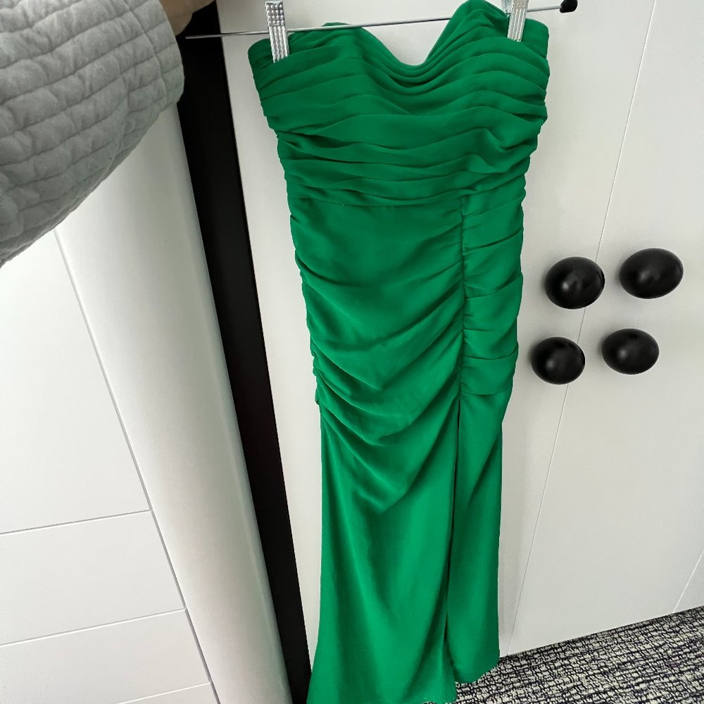 Majorelle green maxi dress xs